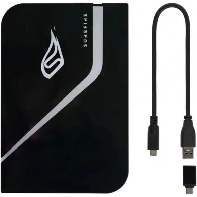 2.5” External SSD 1.0TB Surefire PyroDrive Gaming SSD (by Verbatim), USB 3.2 Gen 1, Black 2