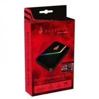 2.5” External SSD 1.0TB Surefire PyroDrive Gaming SSD (by Verbatim), USB 3.2 Gen 1, Black 3