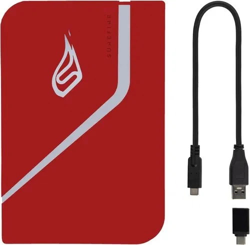 2.5” External SSD 1.0TB Surefire PyroDrive Gaming SSD (by Verbatim), USB 3.2 Gen 1, Black/red 2
