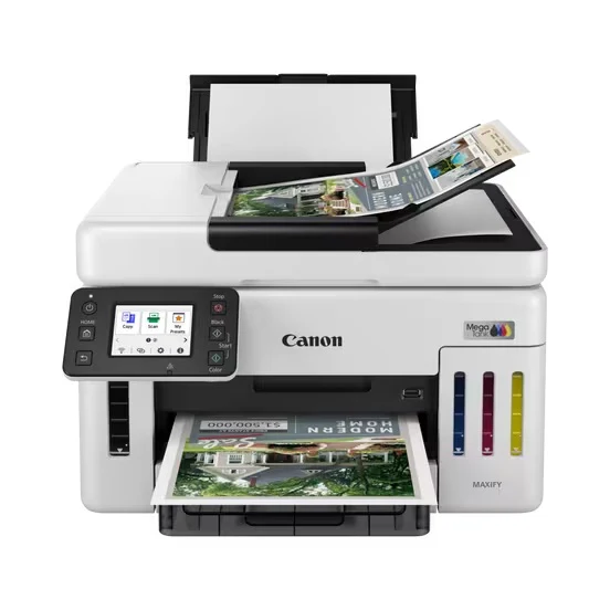 MFD CISS Canon MAXIFY GX6140 (6882C009), Color Printer/Duplex/Copier/ADF 50p/Fax/LAN/Wi-Fi, A4 3