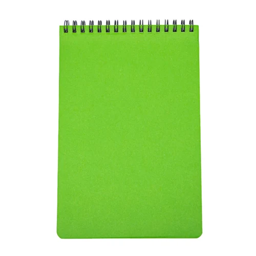 Blocnotes A5 40 foi pătrățele spirală orizontală, verde